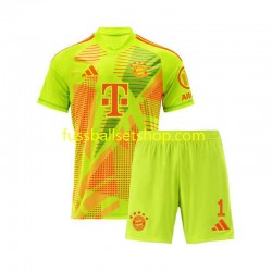 Günstige Fußball Trikotsatz FC Bayern München Manuel Neuer 1 Torwart Kinder Heimtrikot 2024-2025 Kurzarm