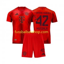 Günstige Fußball Trikotsatz FC Bayern München Jamal Musiala 42 Kinder Heimtrikot 2024-2025 Kurzarm