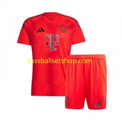 Günstige Fußball Trikotsatz FC Bayern München Kinder Heimtrikot 2024-2025 Kurzarm