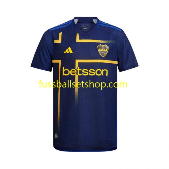 Günstige Fußball Trikotsatz Boca Juniors Herren Ausweichtrikot 2024 Kurzarm