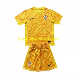 Günstige Fußball Trikotsatz Kroatien Torwart Kinder Heimtrikot Euro 2024 Kurzarm