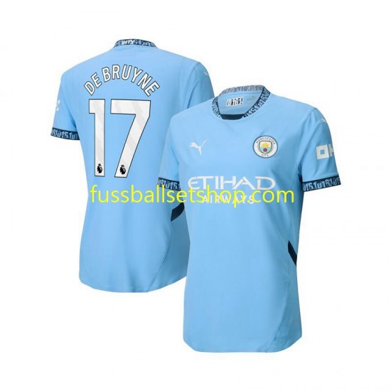Günstige Fußball Trikotsatz Manchester City Kevin De Bruyne 17 Herren Heimtrikot 2024-2025 Kurzarm