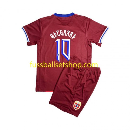 Günstige Fußball Trikotsatz Norwegen Martin Odegaard 8 Kinder Heimtrikot 2024 Kurzarm