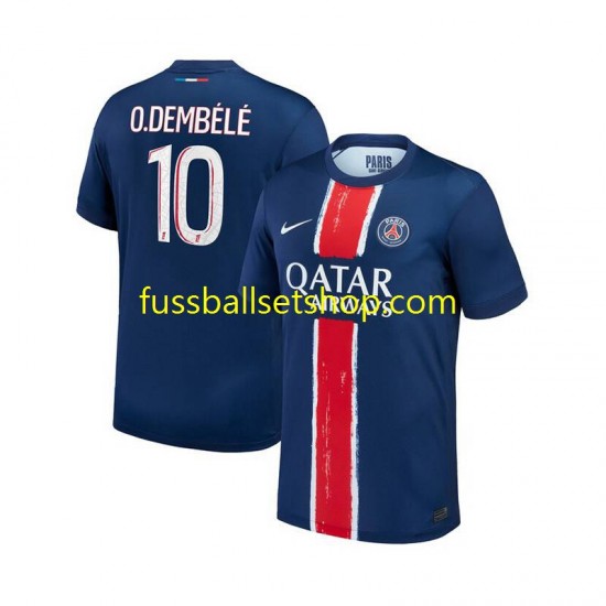Günstige Fußball Trikotsatz Paris Saint-Germain Ousmane Dembele 10 Herren Heimtrikot 2024-2025 Kurzarm