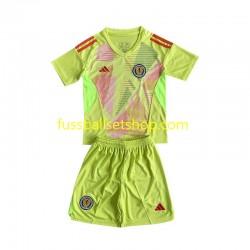Günstige Fußball Trikotsatz Schottland Torwart Kinder Heimtrikot Euro 2024 Kurzarm
