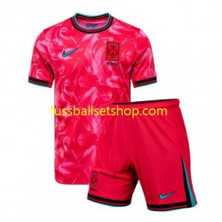 Günstige Fußball Trikotsatz Südkorea Kinder Heimtrikot 2024 Kurzarm