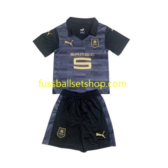 Günstige Fußball Trikotsatz Stade Rennes Kinder Ausweichtrikot 2023-2024 Kurzarm