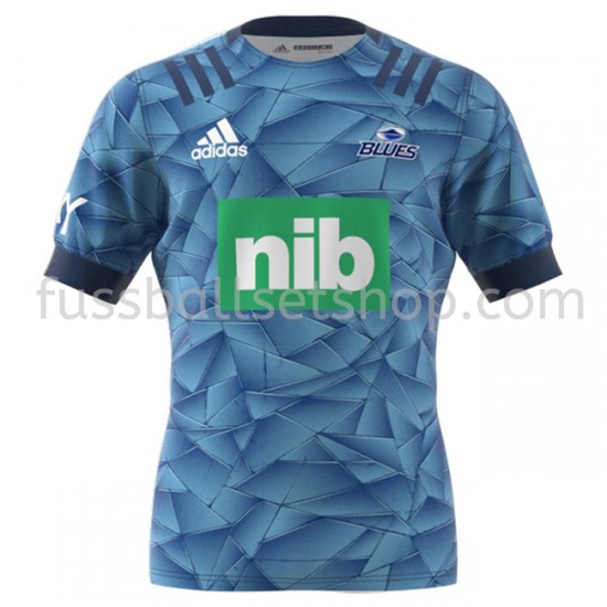 Günstige Fußball Trikotsatz Auckland Blues Rugby Heimtrikot 2020 Kurzarm