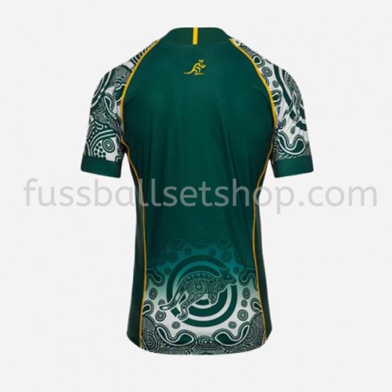 Günstige Fußball Trikotsatz Australien Rugby Heimtrikot 2021 Kurzarm