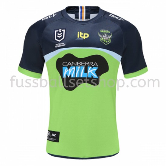 Günstige Fußball Trikotsatz Canberra Raiders Rugby Auswärtstrikot 2021 Kurzarm