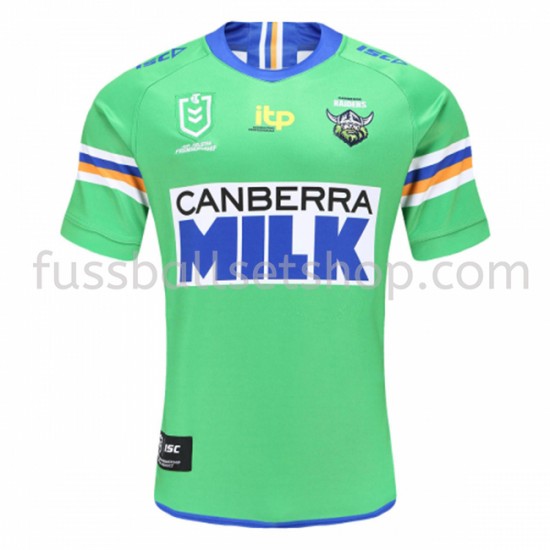 Günstige Fußball Trikotsatz Canberra Raiders Rugby Heimtrikot 2021 Kurzarm