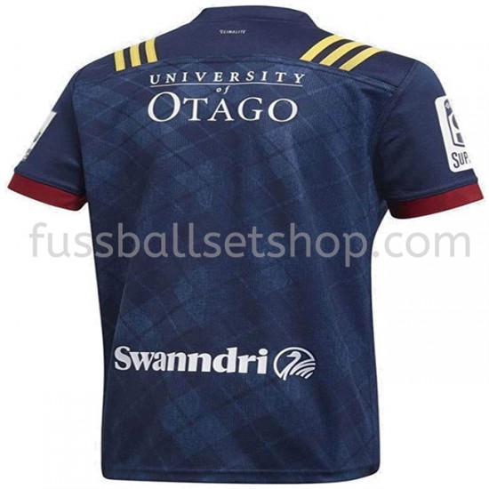 Günstige Fußball Trikotsatz Dunedin Highlanders Rugby Heimtrikot 2020 Kurzarm