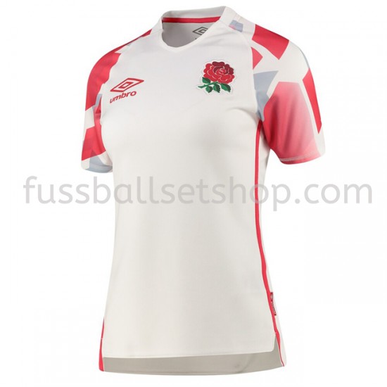 Günstige Fußball Trikotsatz England Rugby 7S Frauen Heimtrikot 2020-2021 Kurzarm