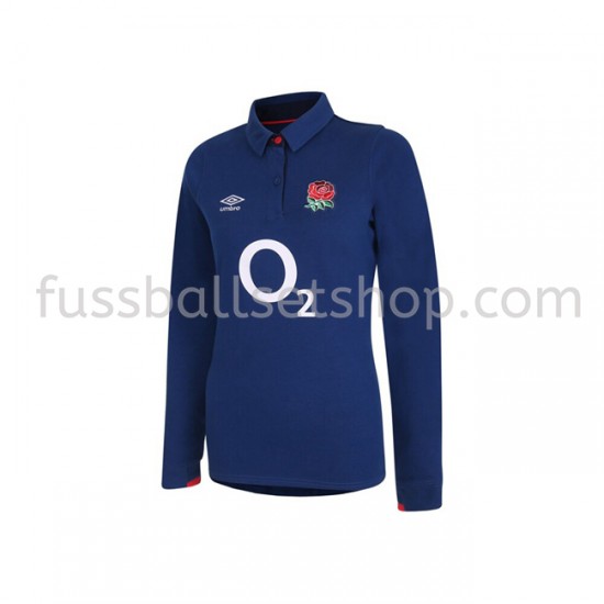 Günstige Fußball Trikotsatz England Rugby Classic Frauen Auswärtstrikot 2020-2021 Langarm