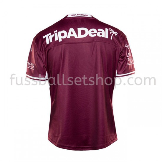 Günstige Fußball Trikotsatz Manly Warringah Sea Eagles Rugby Heimtrikot 2021 Kurzarm