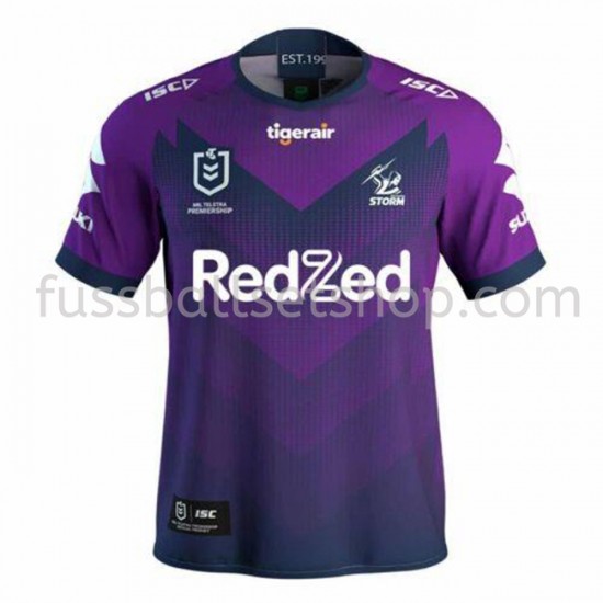 Günstige Fußball Trikotsatz Melbourne Storm Rugby Heimtrikot 2020 Kurzarm