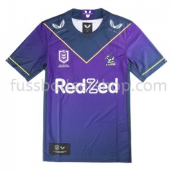 Günstige Fußball Trikotsatz Melbourne Storm Rugby Heimtrikot 2021 Kurzarm