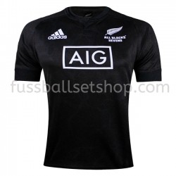 Günstige Fußball Trikotsatz Neuseeland 7S Rugby Heimtrikot 2020-2021 Kurzarm