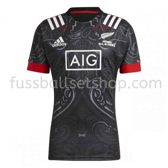 Günstige Fußball Trikotsatz Neuseeland Maori Rugby Heimtrikot 2020-2021 Kurzarm