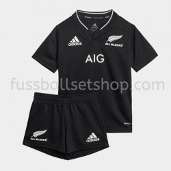 Günstige Fußball Trikotsatz Neuseeland Rugby Kinder Heimtrikot 2020-2021 Kurzarm
