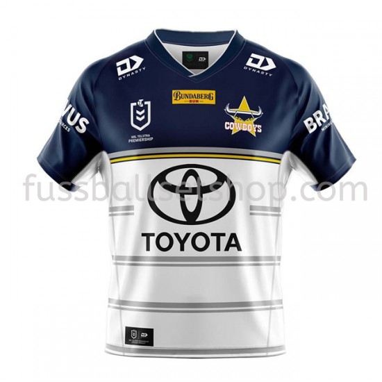Günstige Fußball Trikotsatz North Queensland Cowboys Rugby Auswärtstrikot 2021 Kurzarm