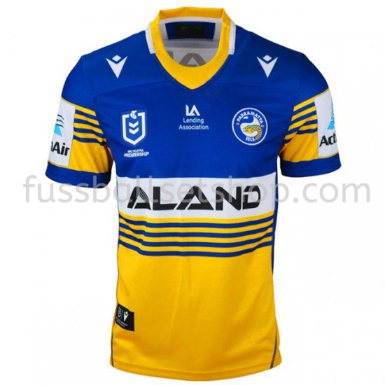 Günstige Fußball Trikotsatz Parramatta Eels Rugby Heimtrikot 2021 Kurzarm