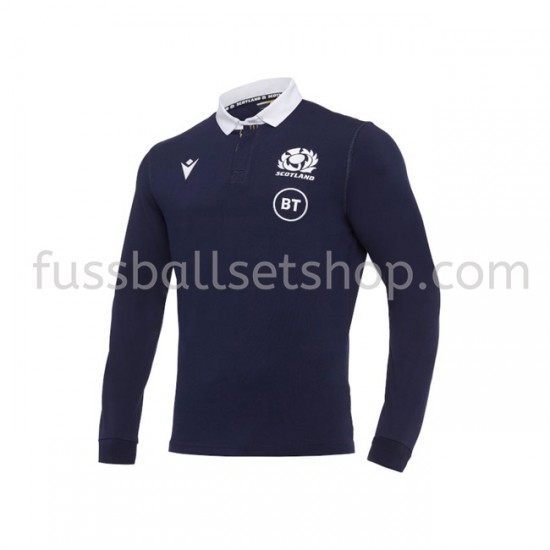 Günstige Fußball Trikotsatz Schottland Rugby Heimtrikot 2020-2021 Langarm