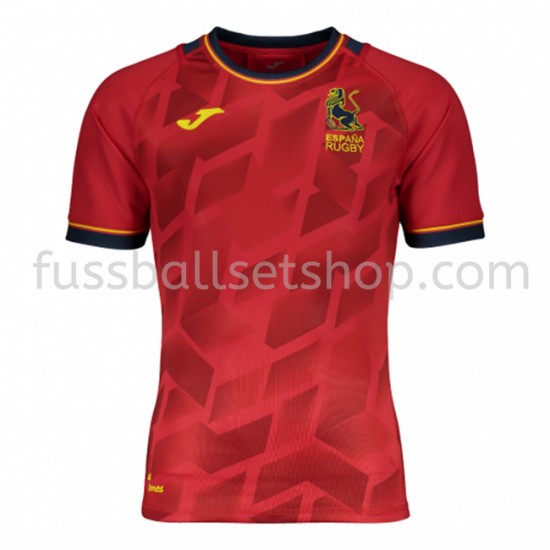 Günstige Fußball Trikotsatz Spanien Rugby Heimtrikot 2021 Kurzarm