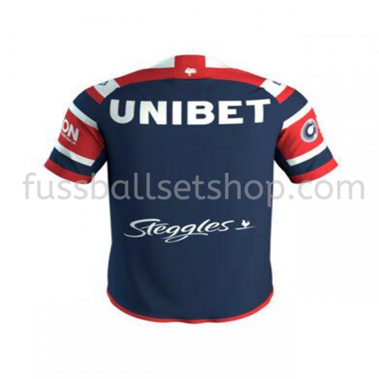 Günstige Fußball Trikotsatz Sydney Roosters Rugby Heimtrikot 2020 Kurzarm