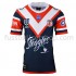 Günstige Fußball Trikotsatz Sydney Roosters Rugby Heimtrikot 2021 Kurzarm