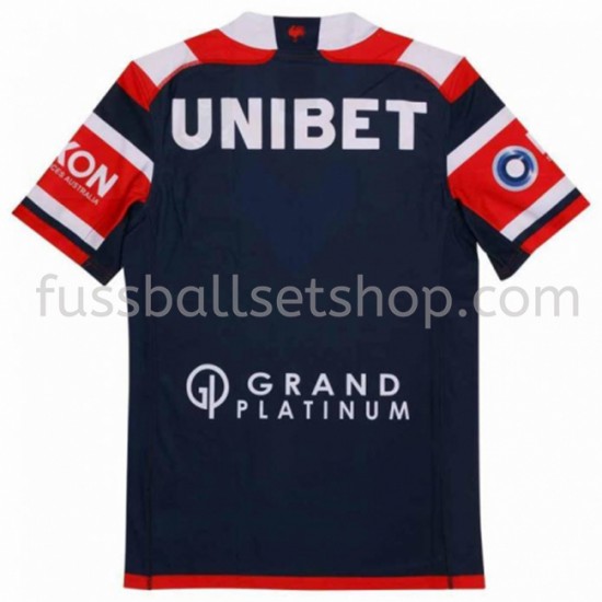 Günstige Fußball Trikotsatz Sydney Roosters Rugby Heimtrikot 2021 Kurzarm