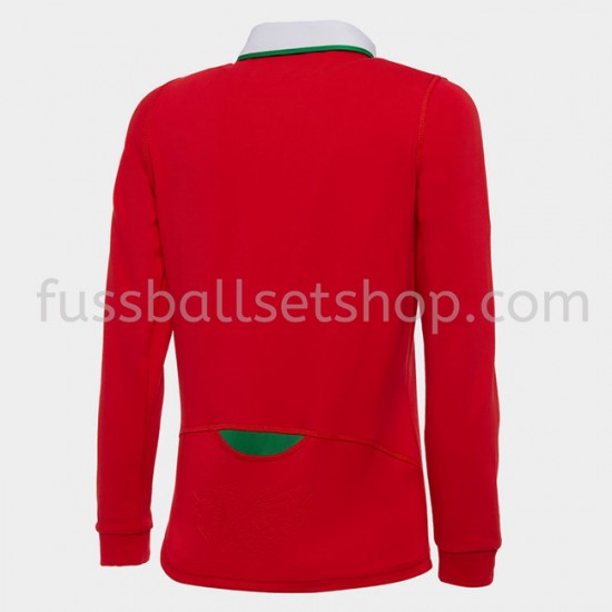 Günstige Fußball Trikotsatz Wales Rugby Classic Heimtrikot 2020-2021 Langarm