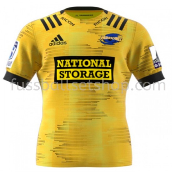Günstige Fußball Trikotsatz Wellington Hurricanes Rugby Heimtrikot 2020 Kurzarm